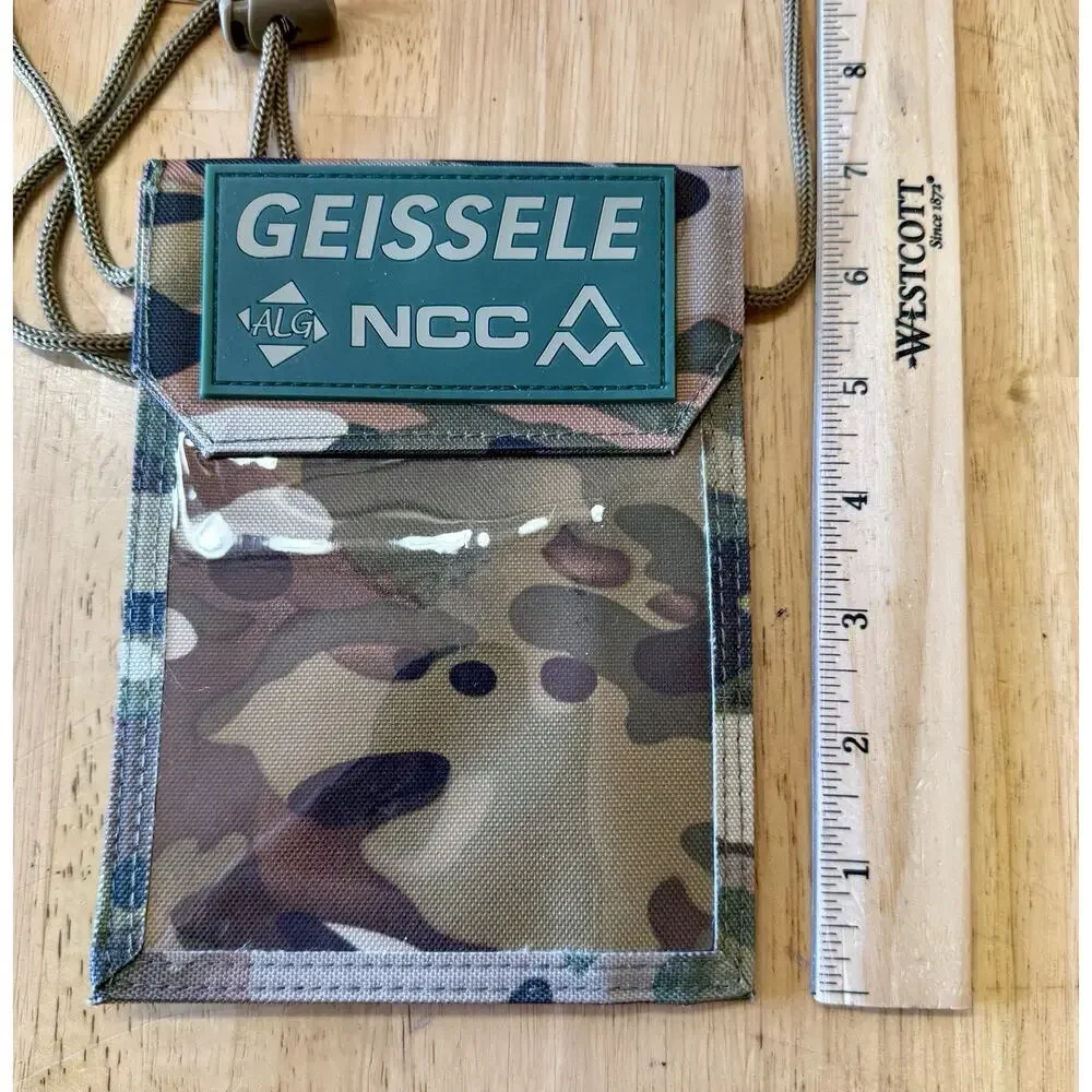 GEISSELE AUTOMATICS ID Landyard/Badge Holder Camo , NWOP‎